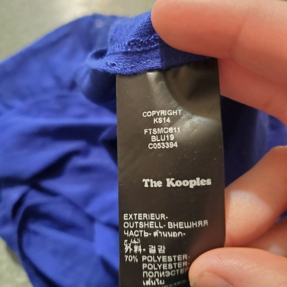 The Kooples Blue Lace Top Tshirt Sz Medium View 3